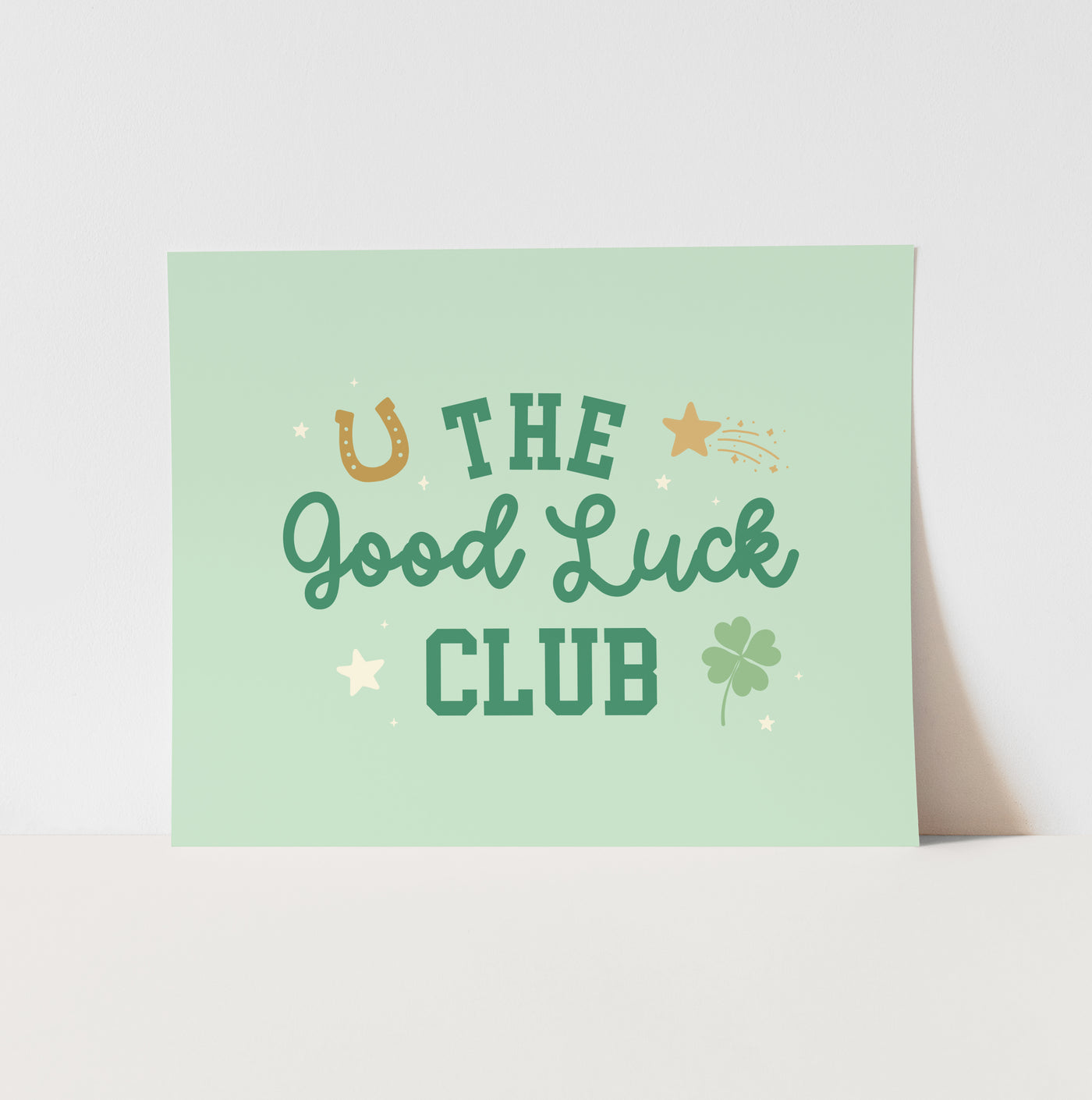 {Green} The Good Luck Club Art Print