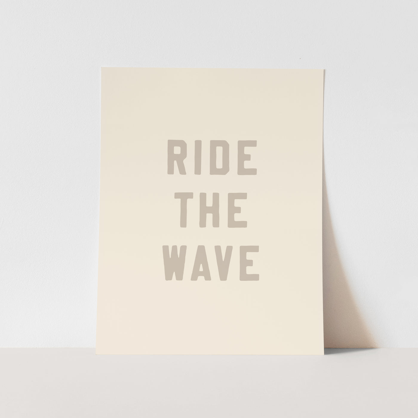 Art Print: {Sand Grey} Ride the Wave