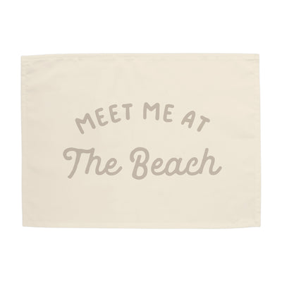 {Sand Grey} Meet Me at the Beach Banner