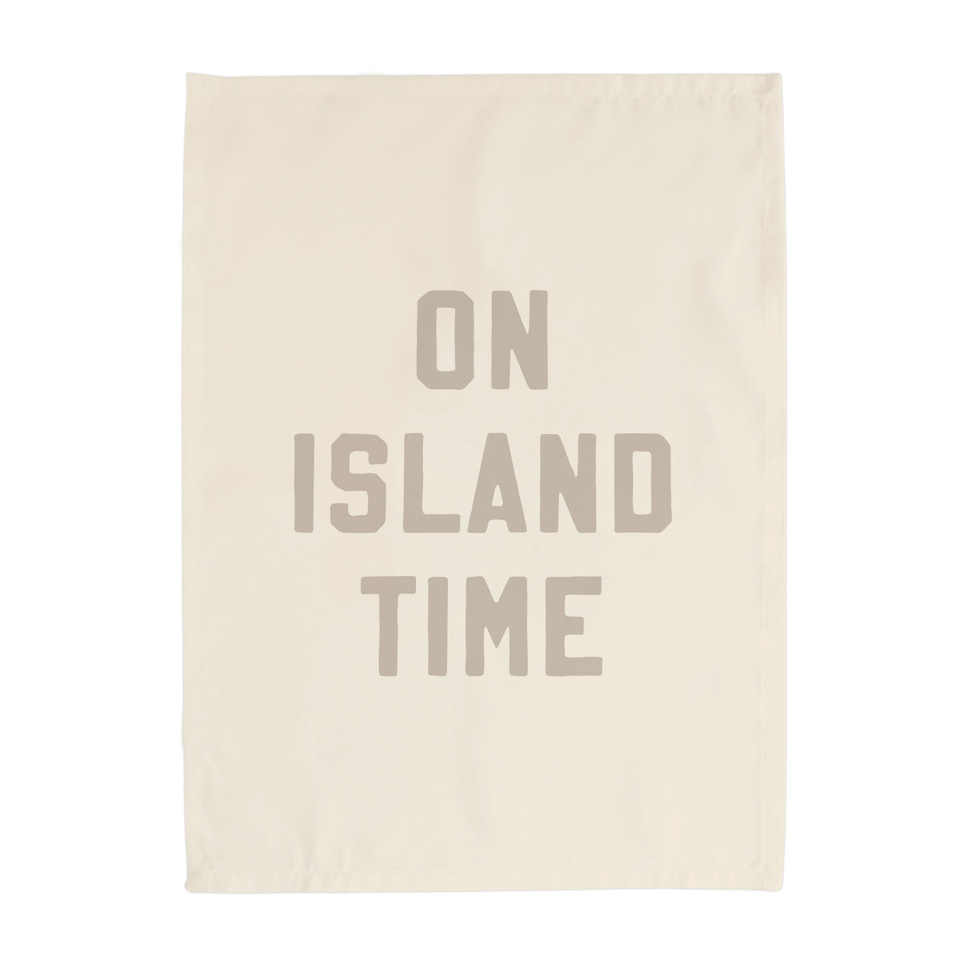 {Sand Grey} On Island Time Banner
