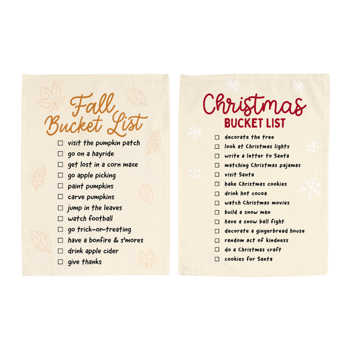 Fall & Christmas Bucket List Set