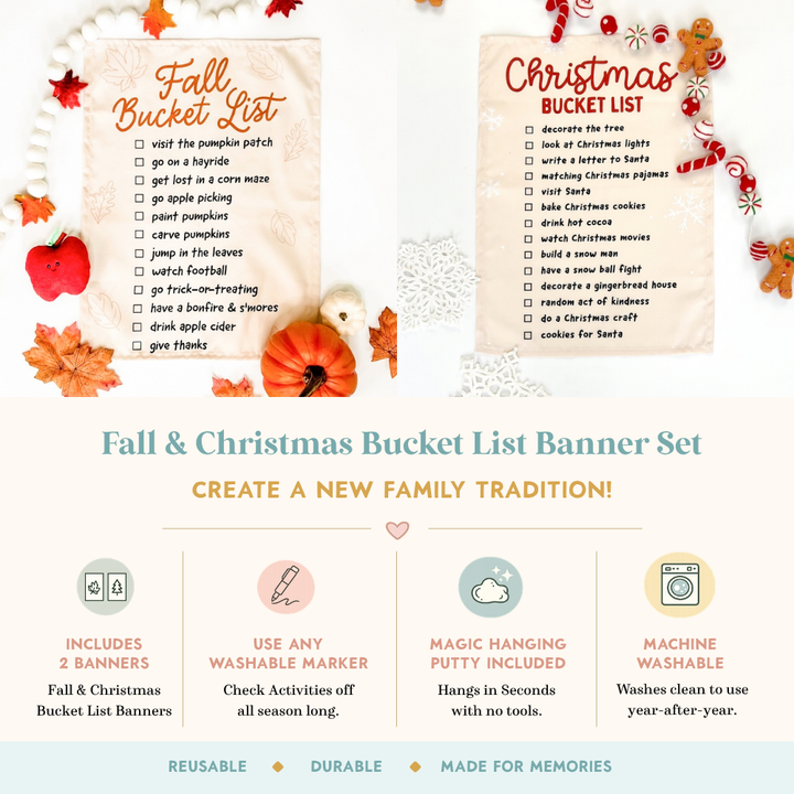 Fall & Christmas Bucket List Set