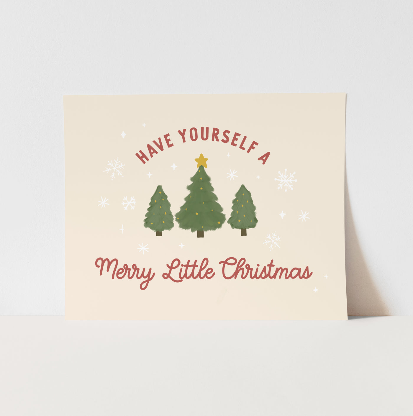 Art Print: {Horizontal + Neutral} Have Yourself a Merry Little Christmas