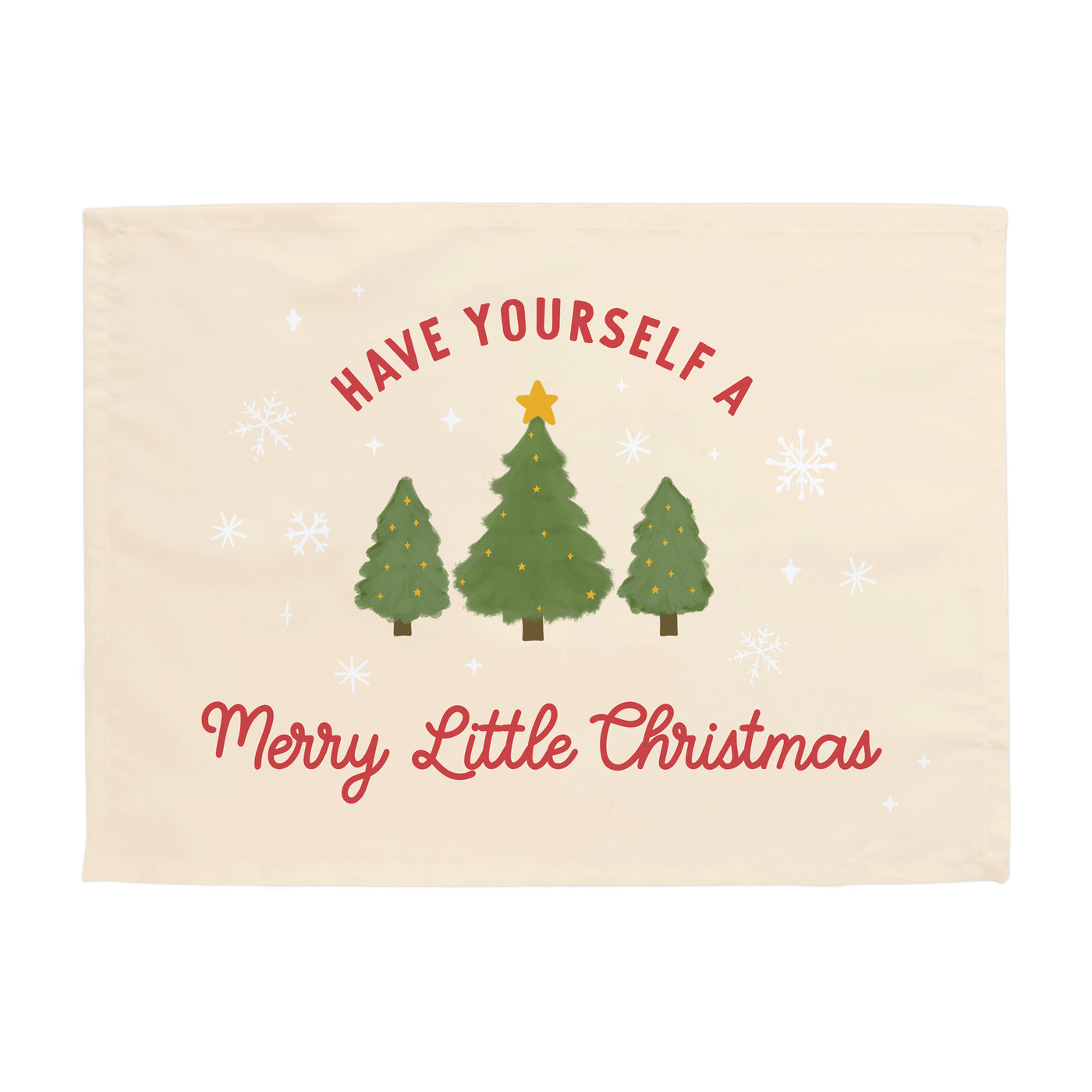 {Neutral} Have Yourself a Merry Little Christmas Horizontal Banner