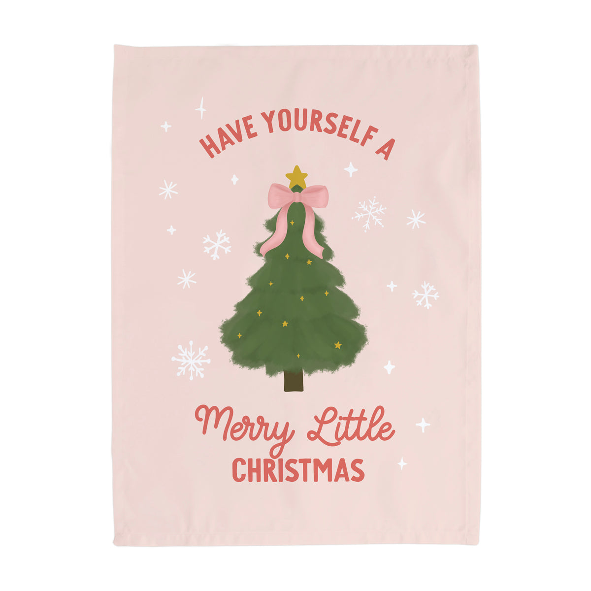 {Pink} Have Yourself a Merry Little Christmas Vertical Banner
