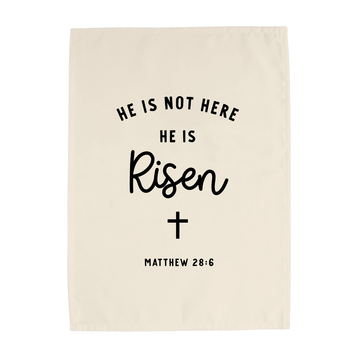 He is Not here, He is Risen Banner