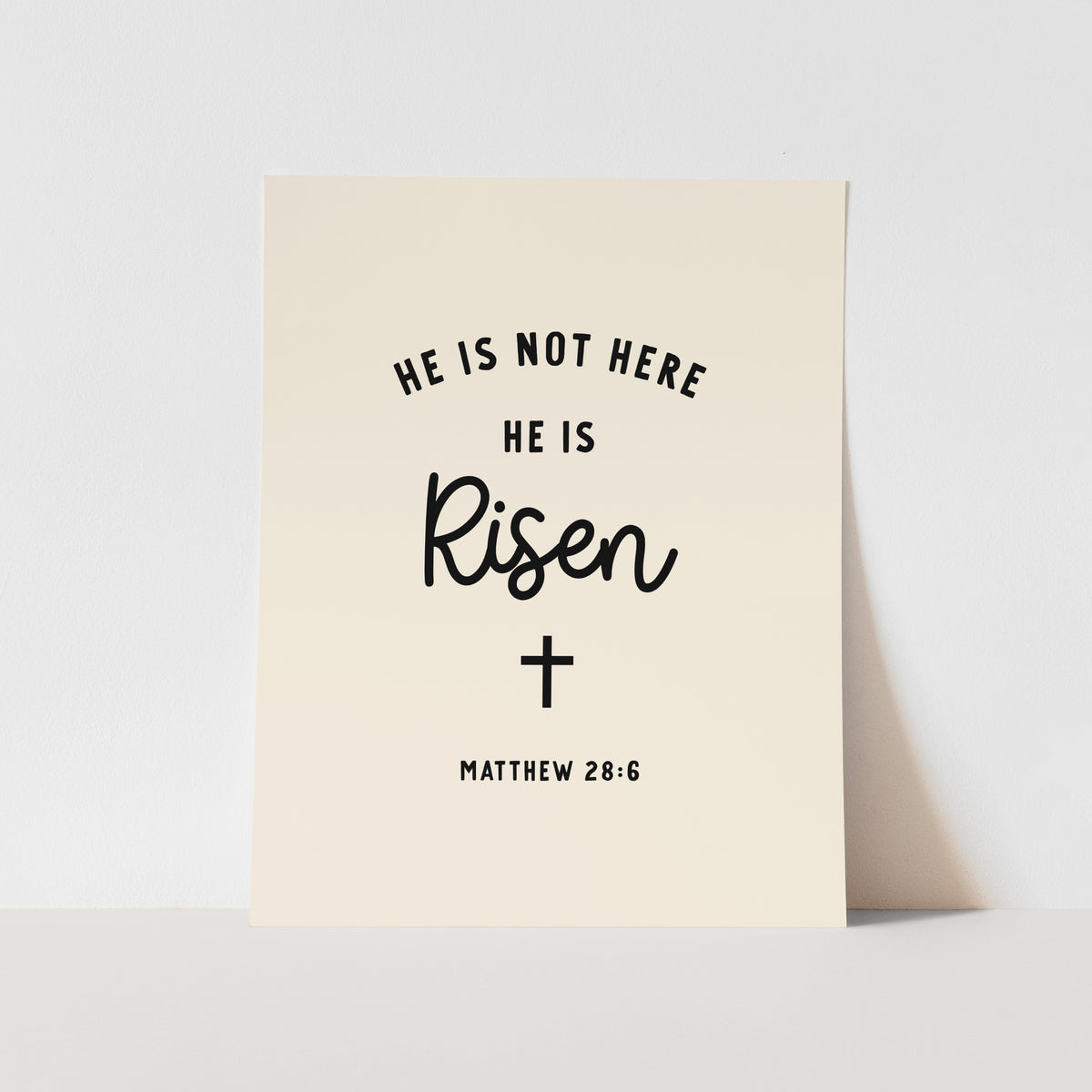 He is not here, He is Risen Art Print