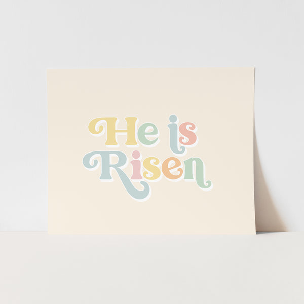 {Pastel} He is Risen Art Print