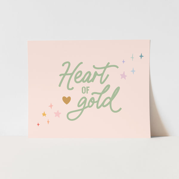 Heart of Gold Art Print