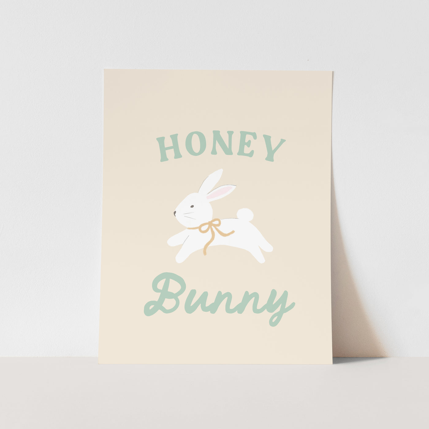 {Neutral} Honey Bunny Art Print