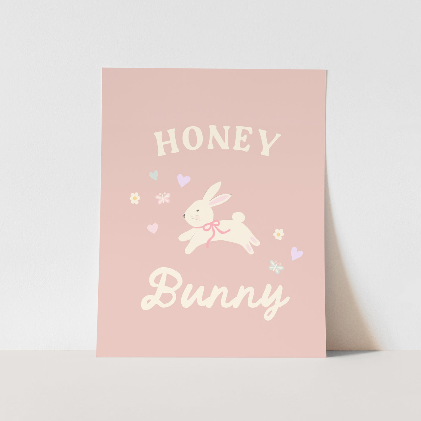 {Pink} Honey Bunny Art Print