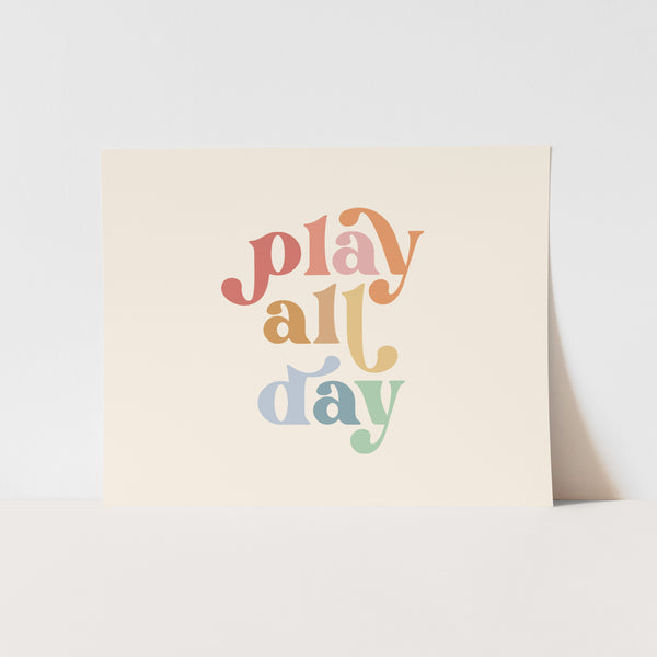 Play All Day Art Print