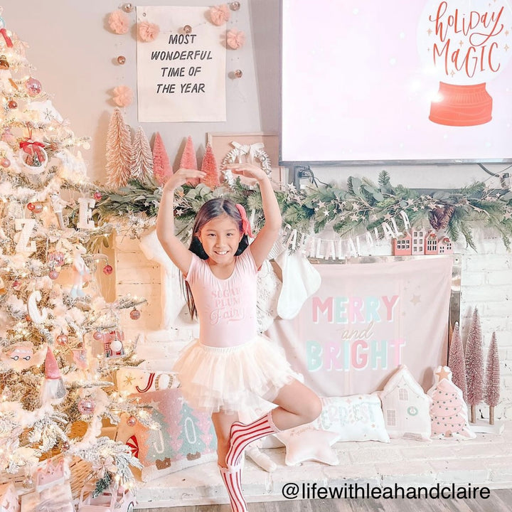 PRE-ORDER: {Pink + Blue} Merry & Bright Banner
