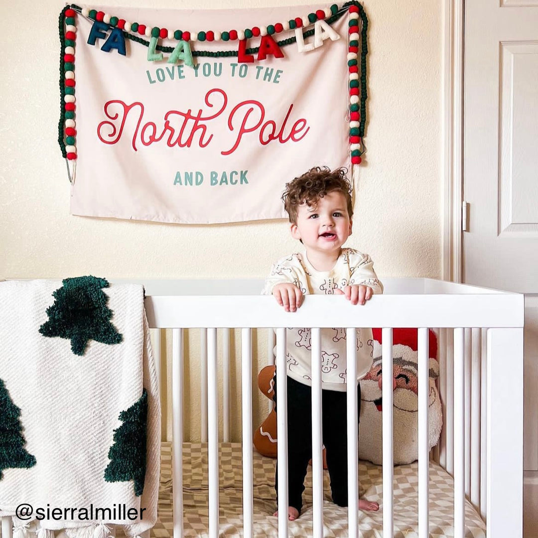 PRE-ORDER: {Green + Red} Love You To The North Pole Banner
