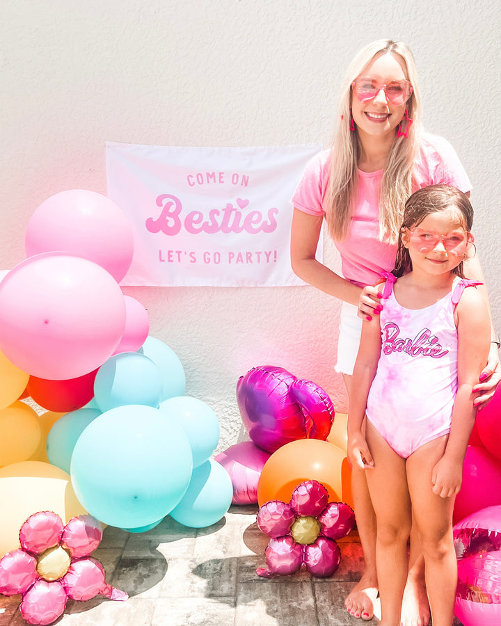 Come on Bestie Let's Go Party Banner