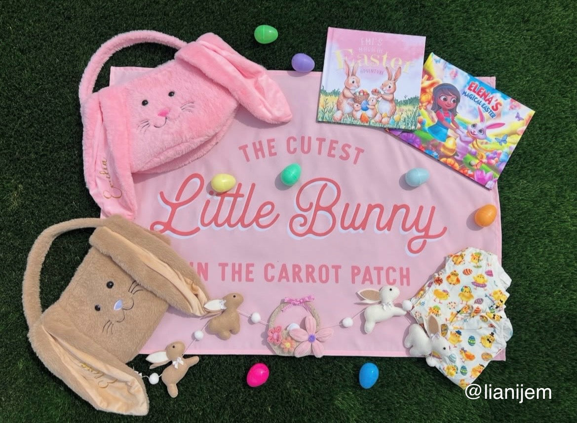 {Pink} Cutest Little Bunny in the Carrot Patch Banner