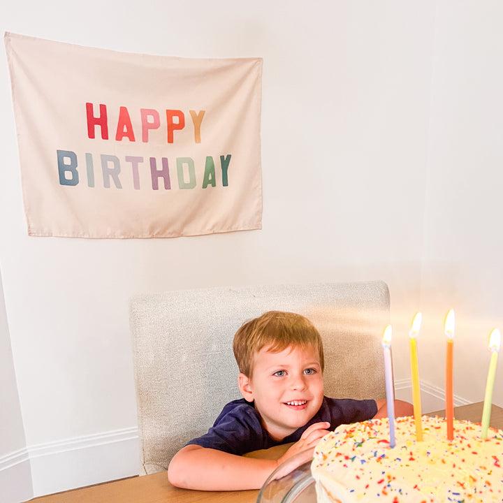 Happy Birthday {Classic Rainbow} Banner