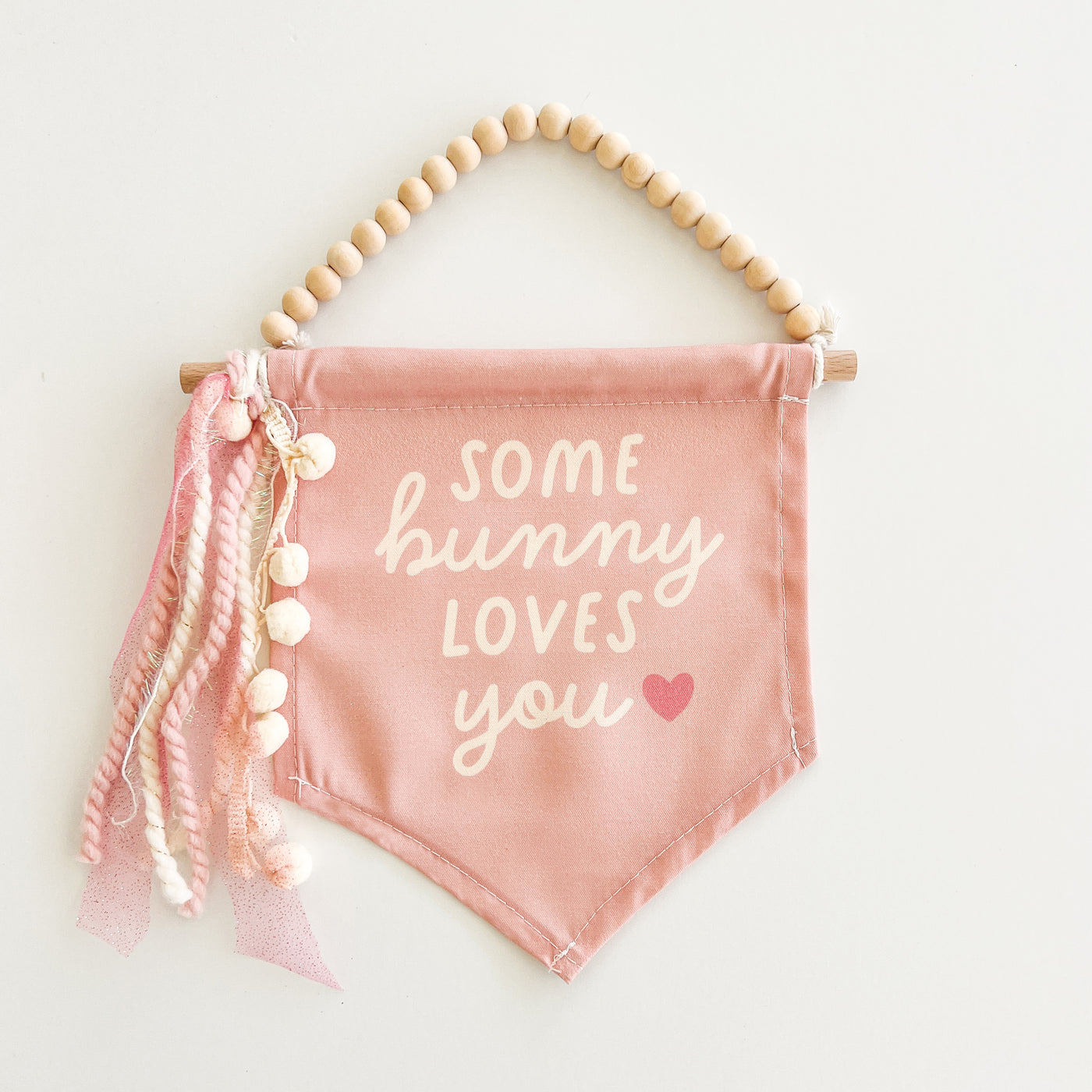 {Pink} Some Bunny Loves You Hang Sign