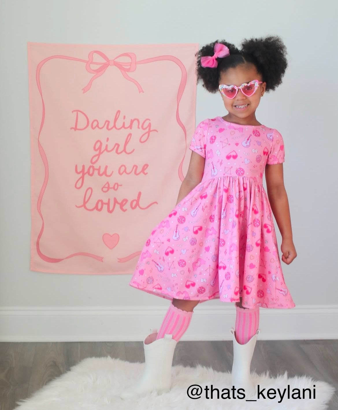 {Light Pink} Darling Girl You Are So Loved Banner