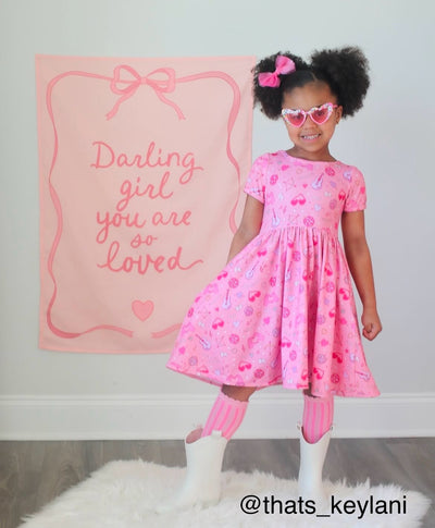 {Light Pink} Darling Girl You Are So Loved Banner