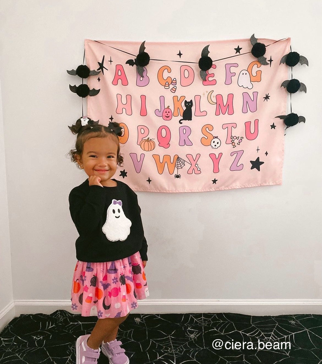 {Pink} Halloween Alphabet Banner©