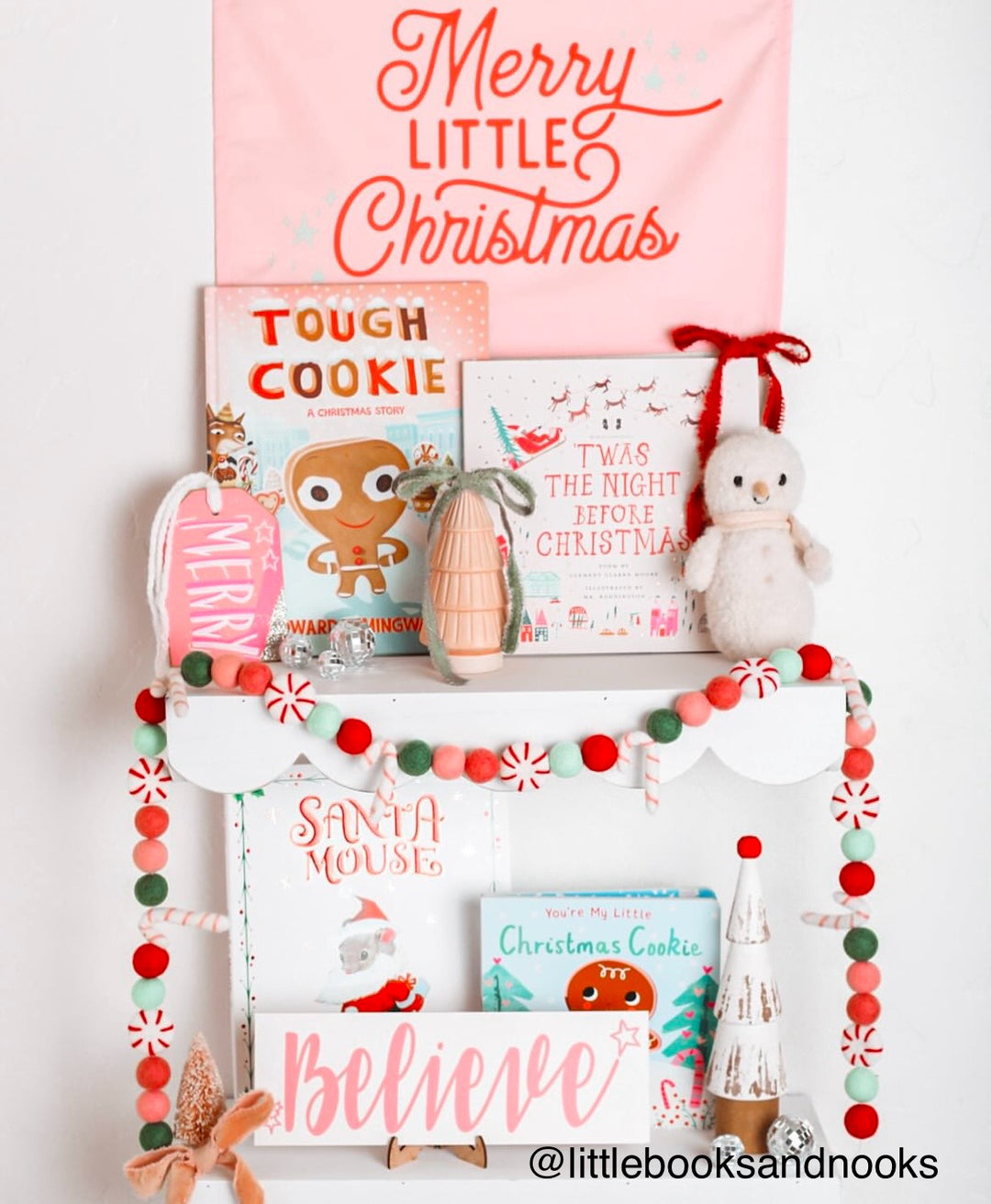 PRE-ORDER: {Pink} Merry Little Christmas Banner©