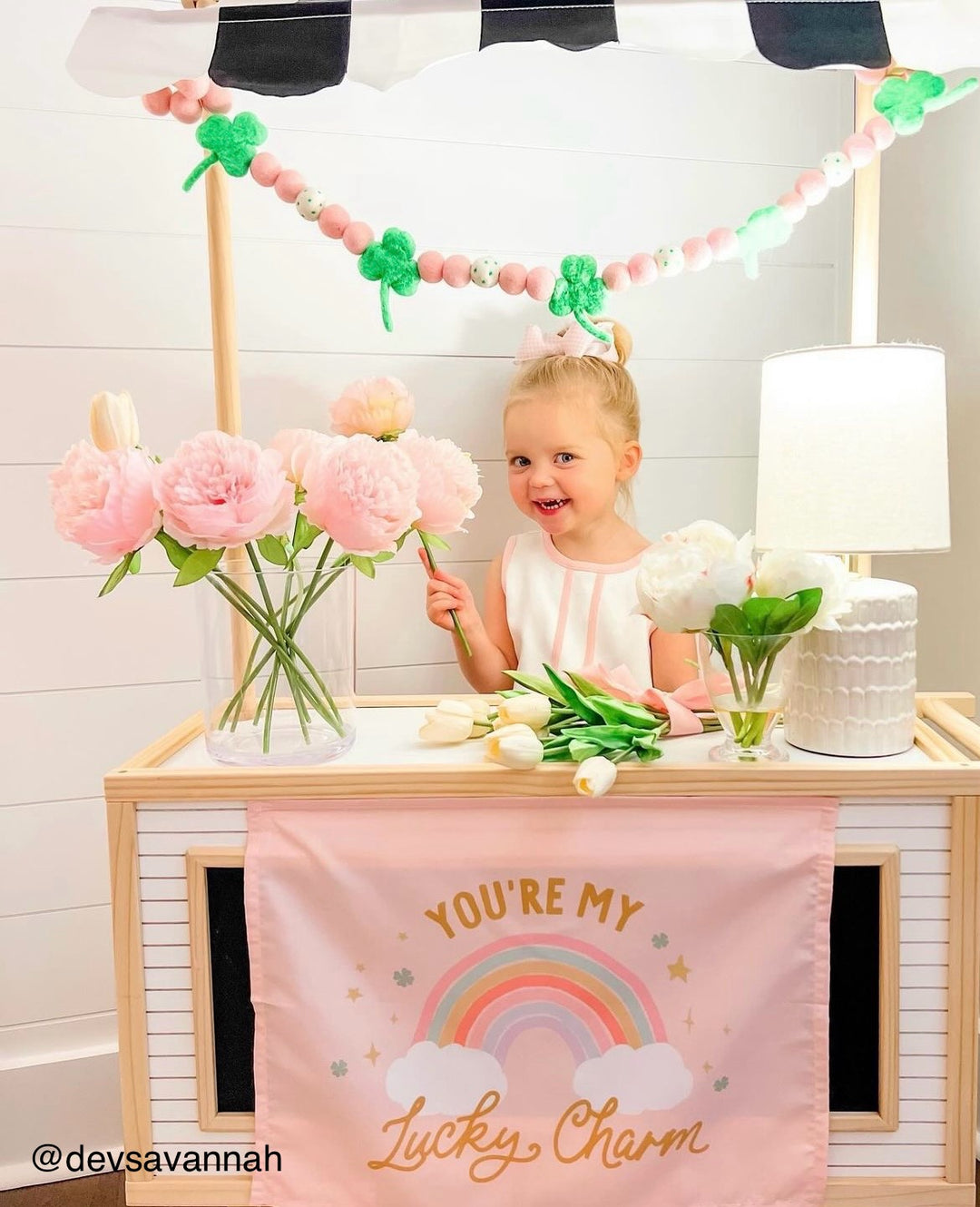 {Rainbow Pink} You're My Lucky Charm Banner