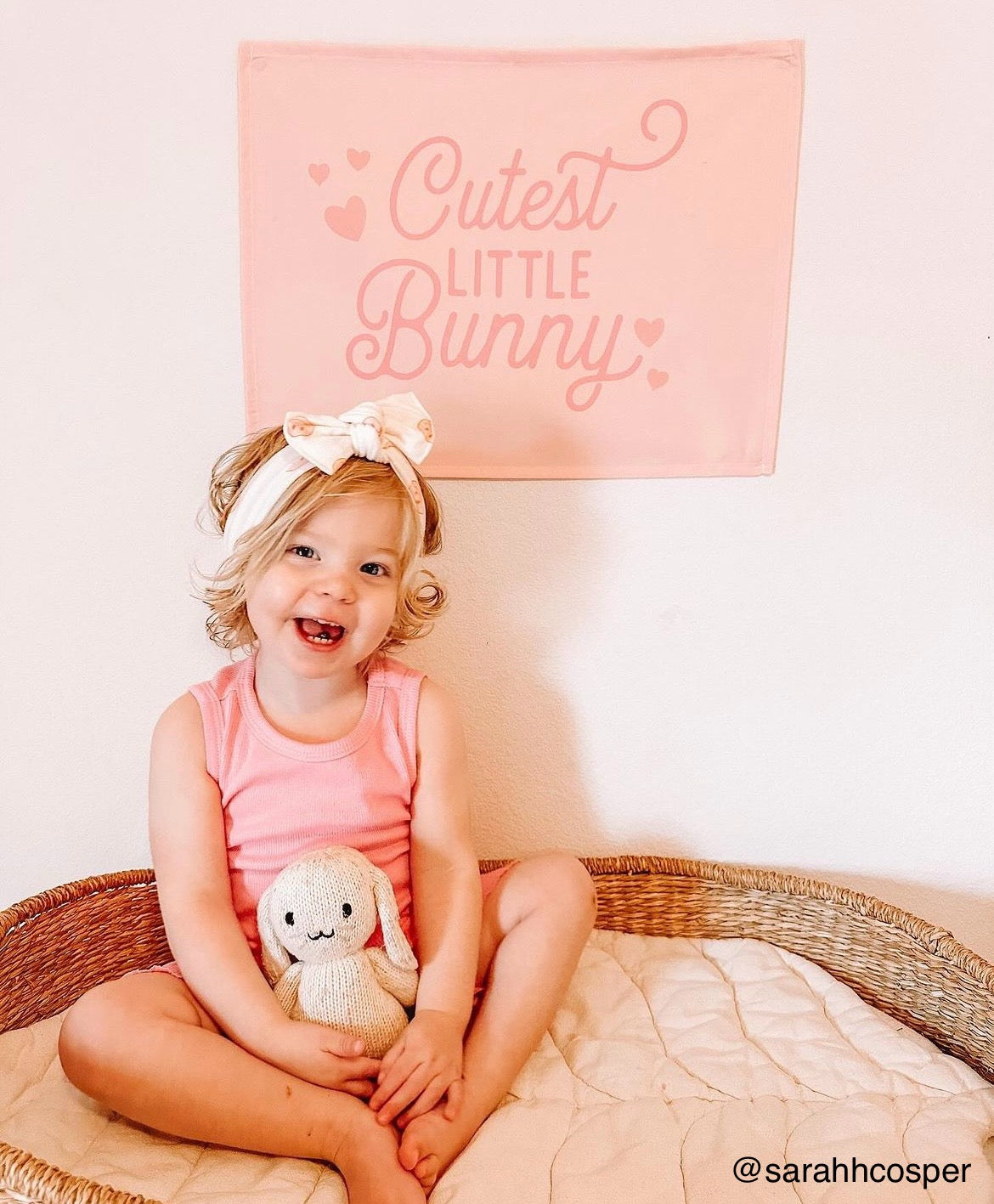{Pink} Cutest Little Bunny Banner