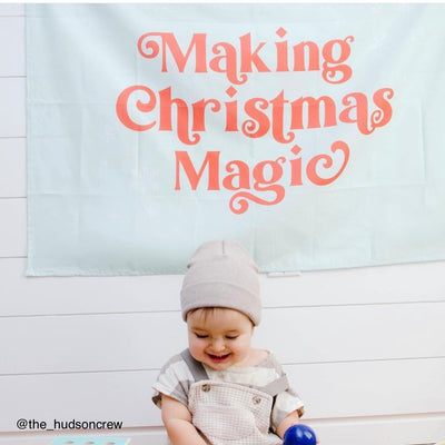 {Green} Making Christmas Magic Banner