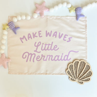 Make Waves Little Mermaid Banner