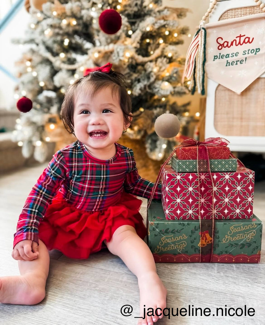 PRE-ORDER: Santa Please Stop Here Hang Sign