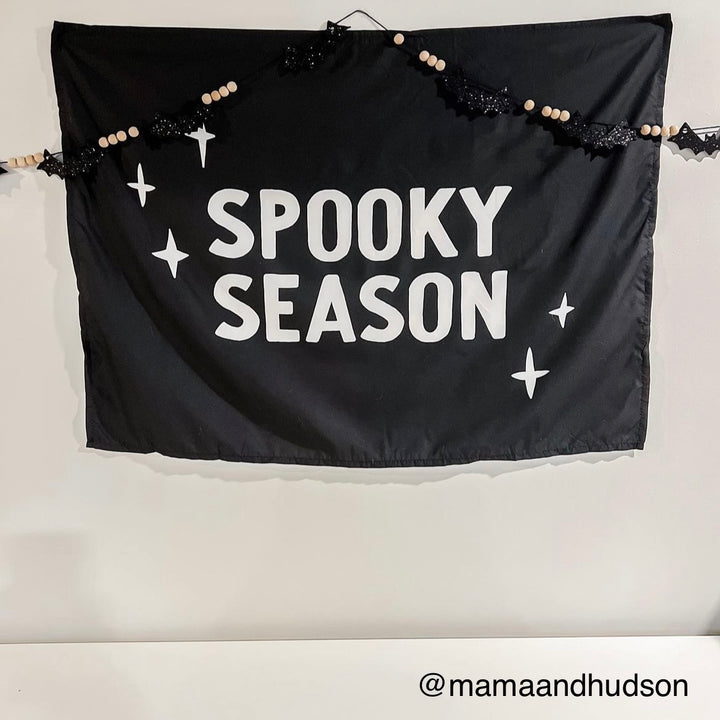 {Black + White} Spooky Season Banner