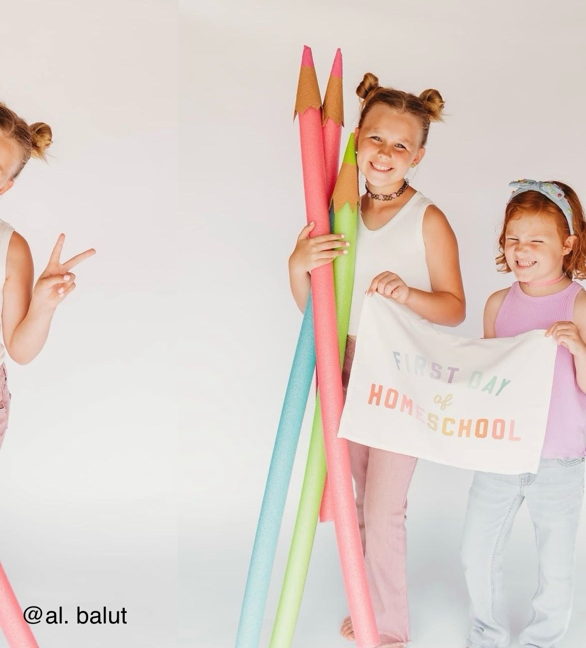 {Rainbow} First Day of Homeschool Banner