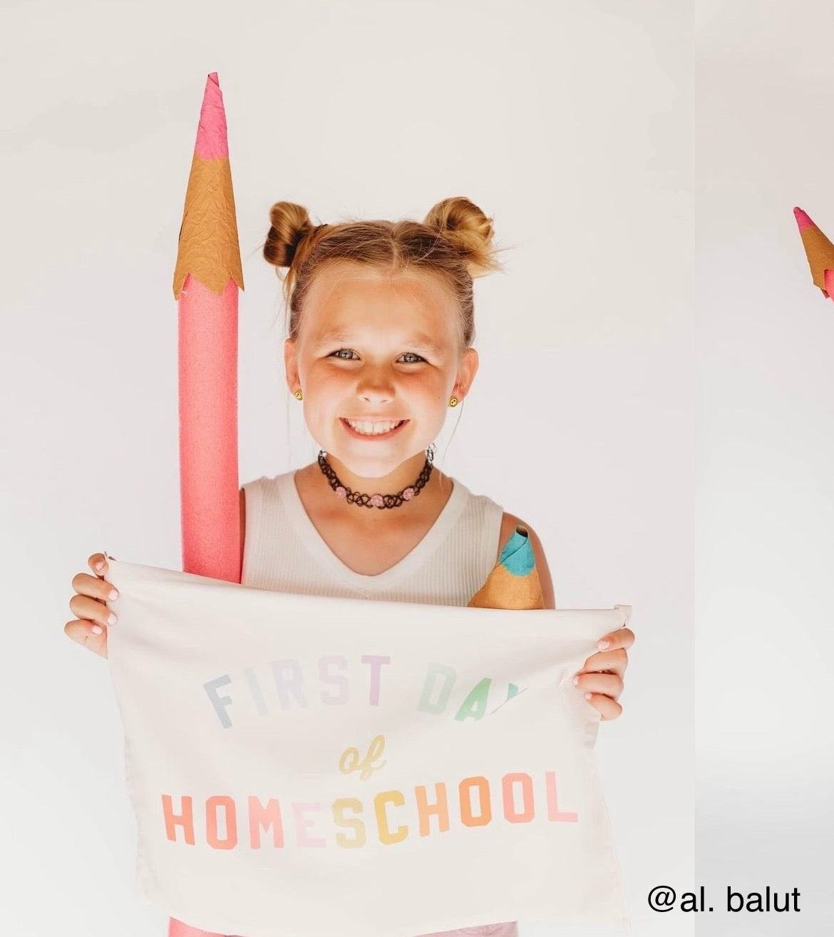 {Rainbow} First Day of Homeschool Banner