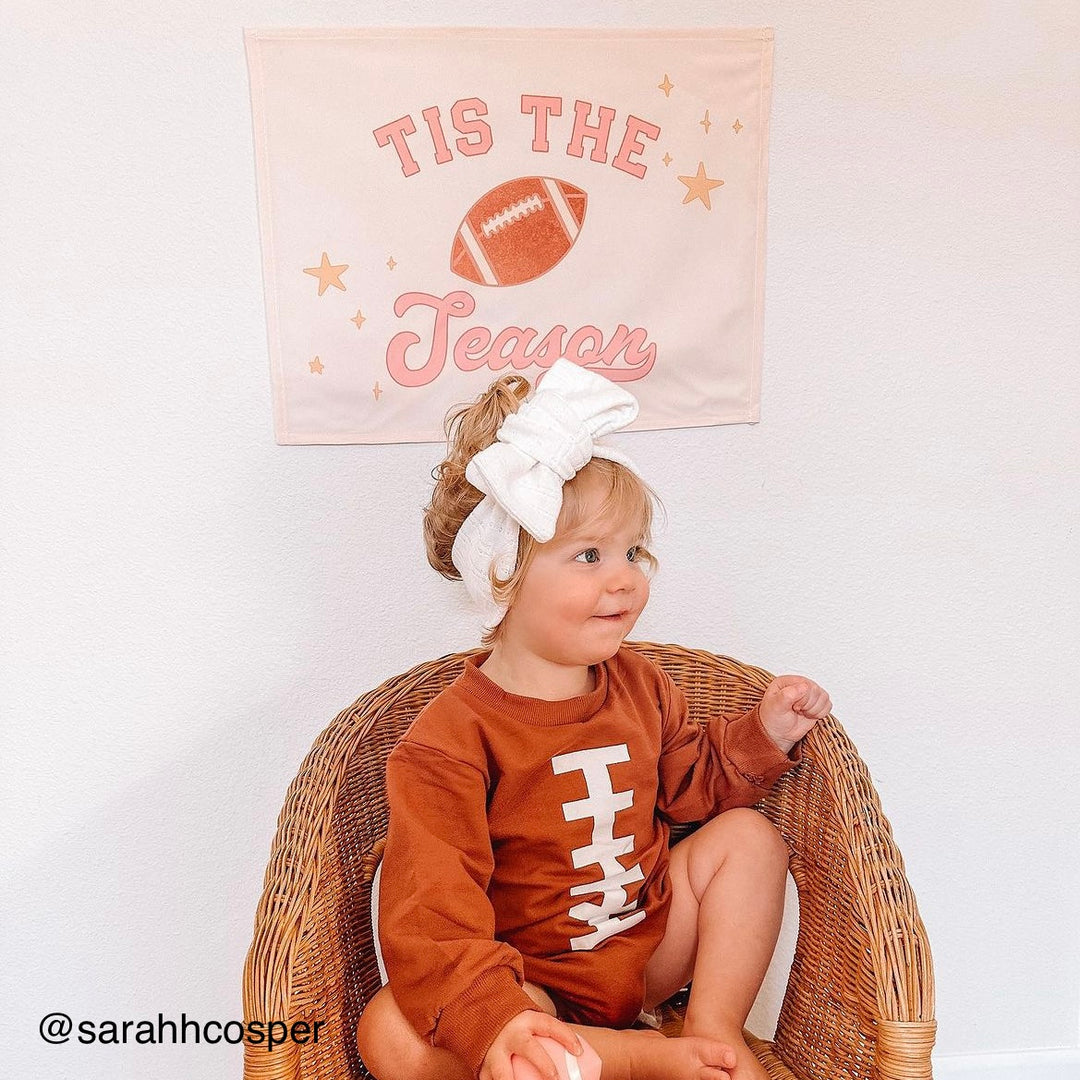 {Pink} Football Tis The Season Banner