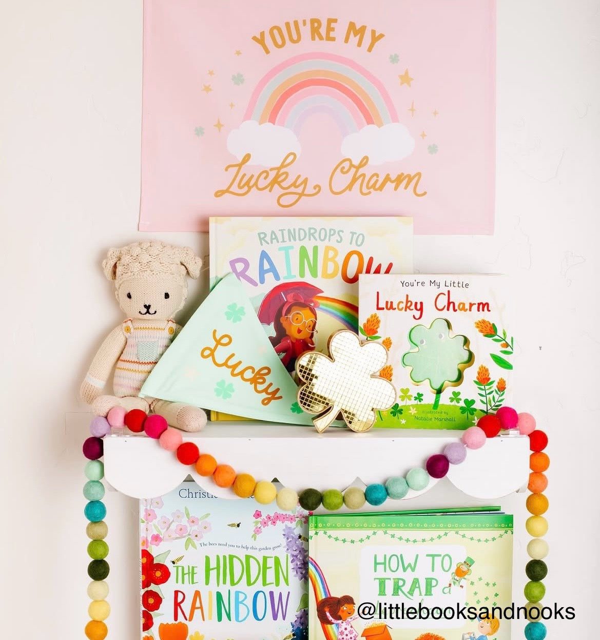 {Rainbow Pink} You're My Lucky Charm Banner