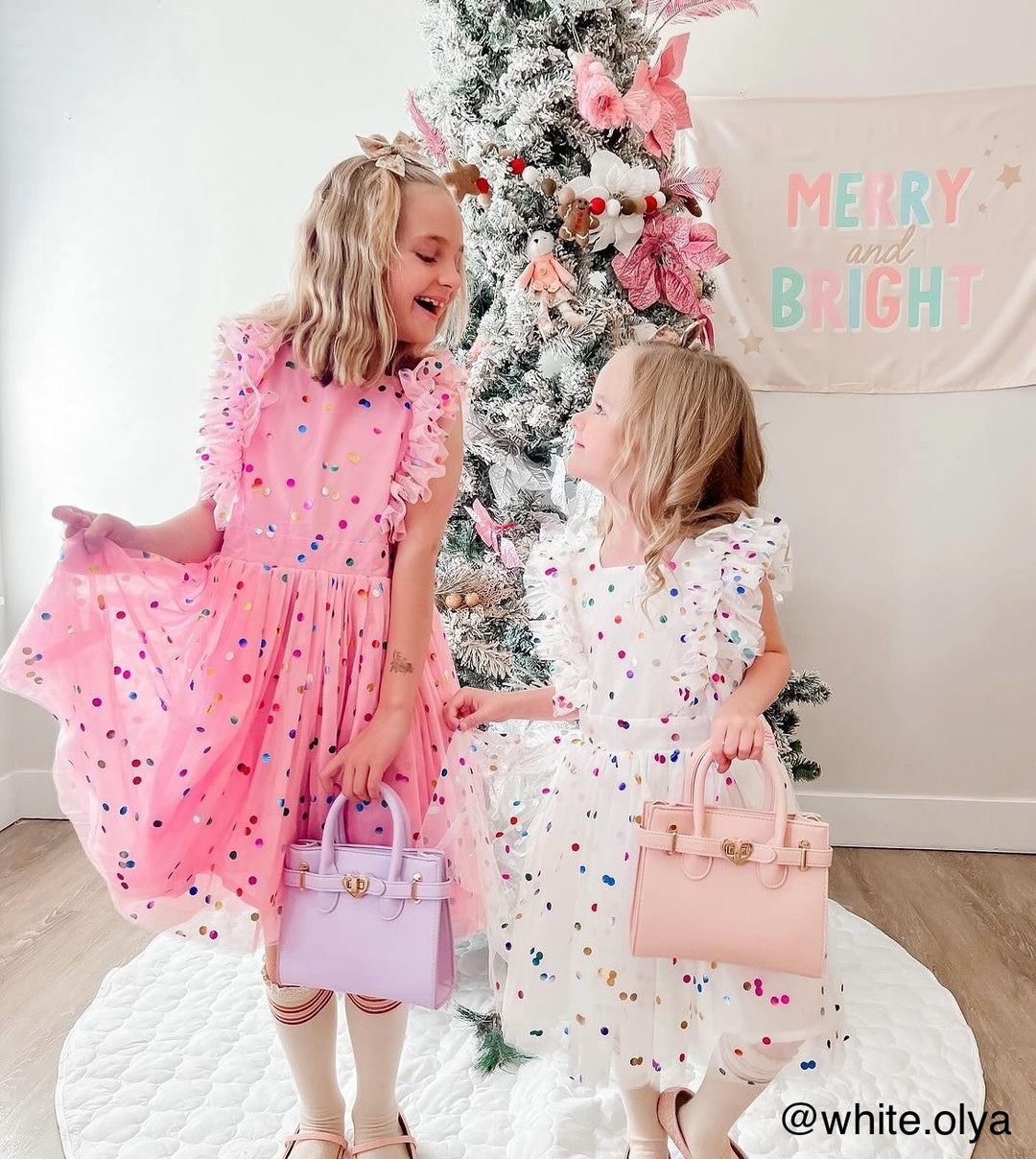 PRE-ORDER: {Pink + Blue} Merry & Bright Banner