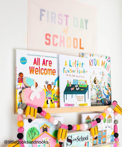 {Rainbow} First Day of School Banner