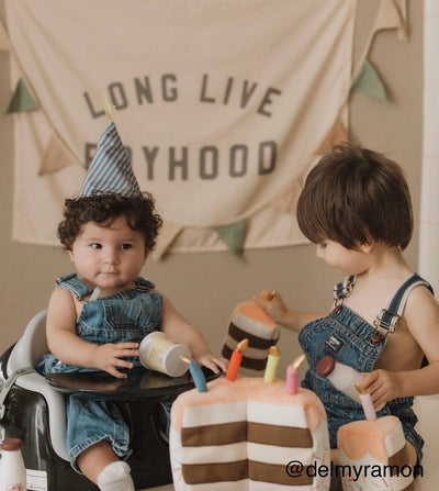 {Natural + Grey} Long Live Boyhood Banner