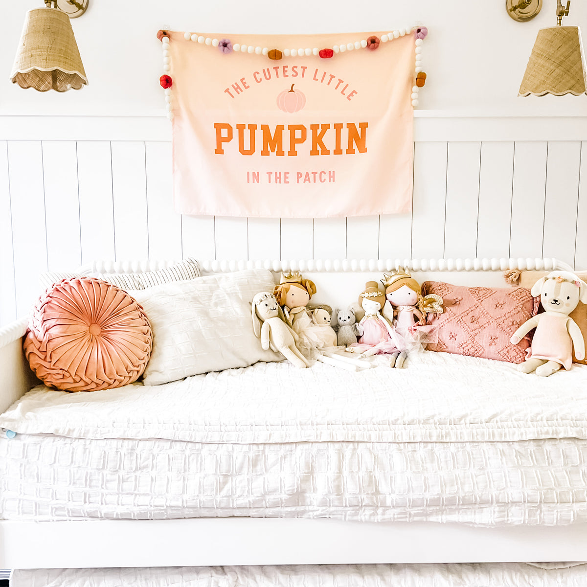 {Pink} Cutest Little Pumpkin In the Patch Banner