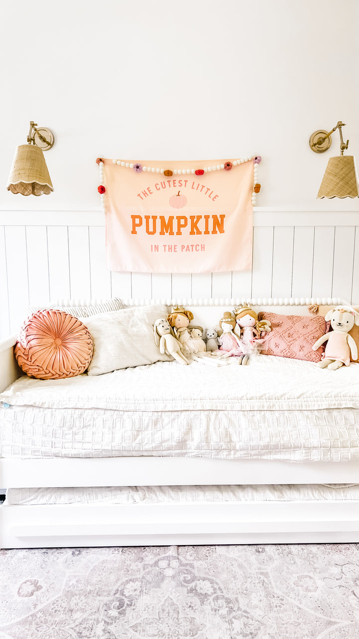 {Pink} Cutest Little Pumpkin In the Patch Banner