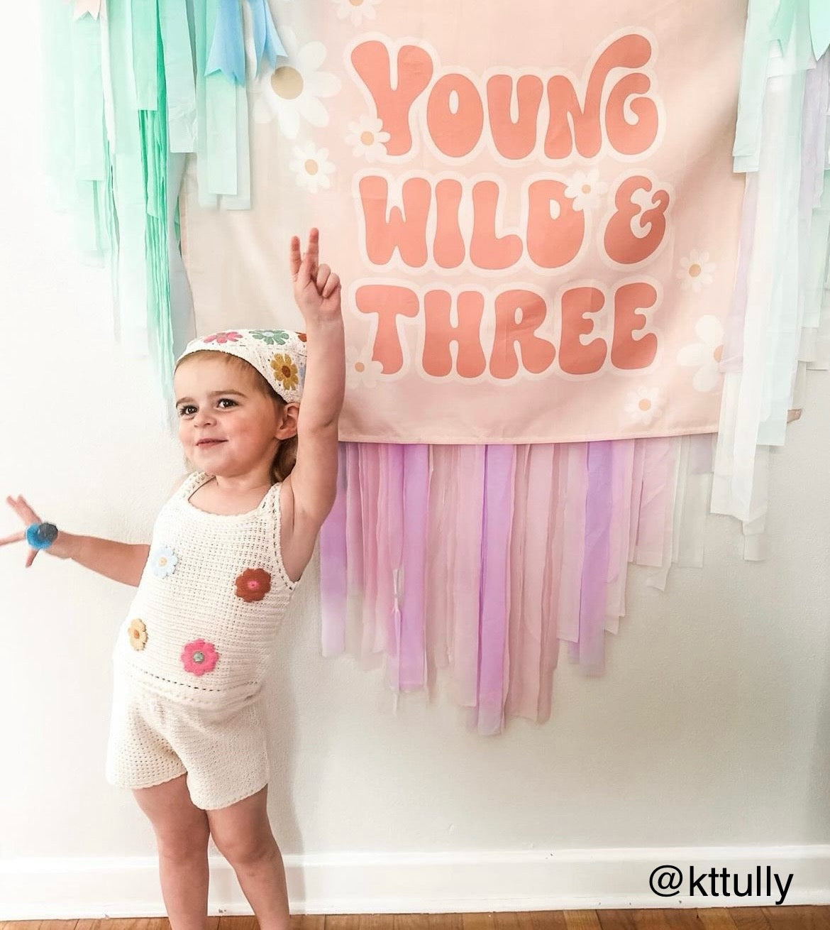 {Pink} Young, Wild & Three Banner