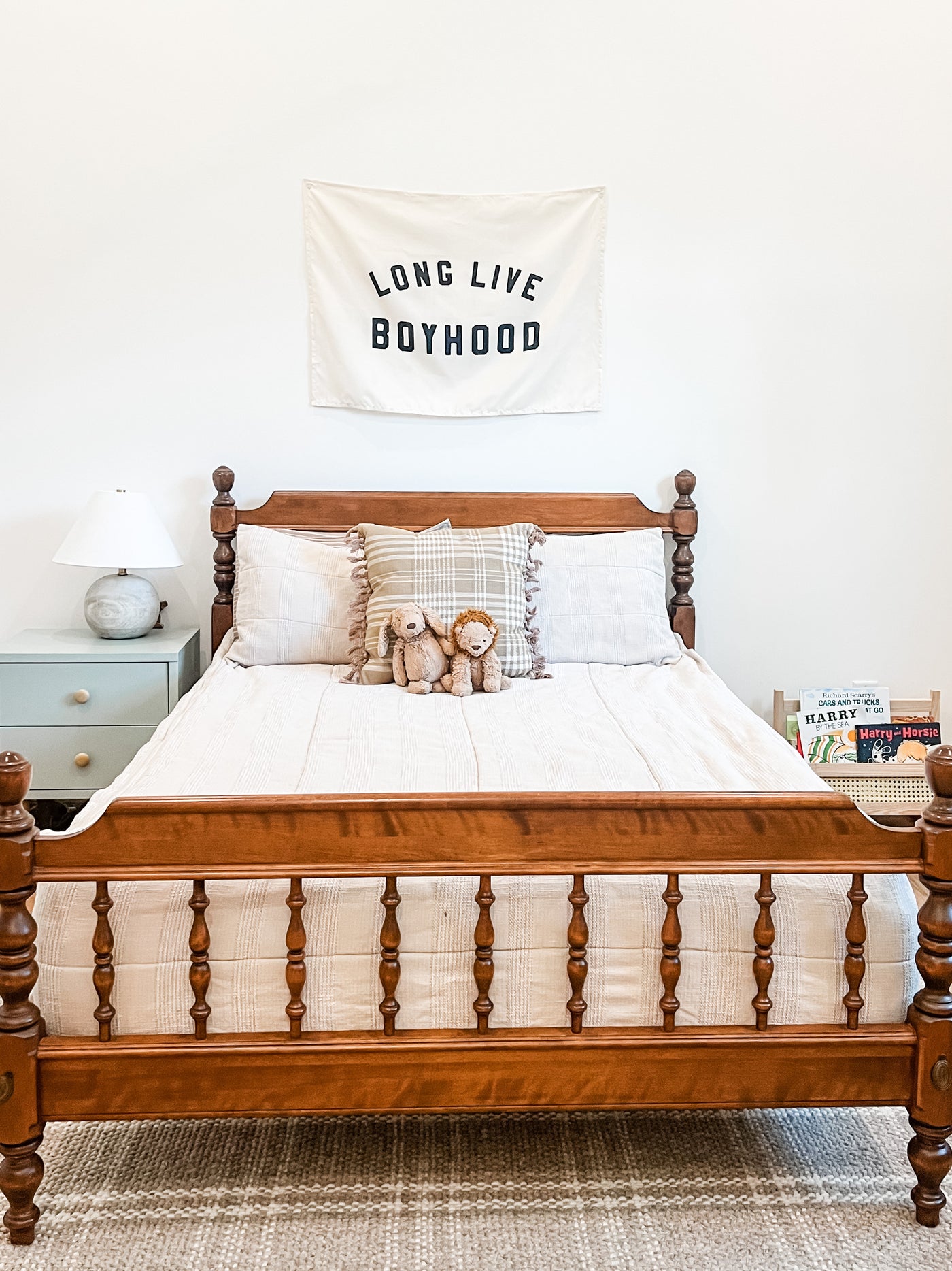 {Natural + Black} Long Live Boyhood Banner