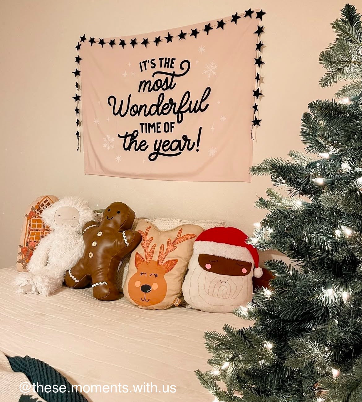 {Natural & Black} It's the Most Wonderful time of the Year Banner