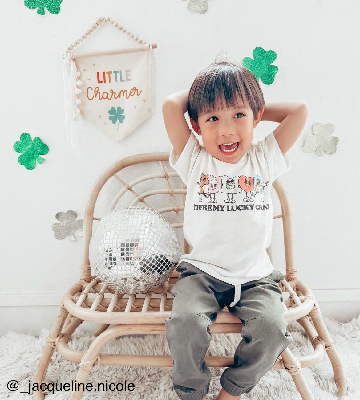 {Rainbow} Little Charmer Hang Sign