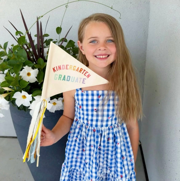Kindergarten Graduate Flag {Rainbow)