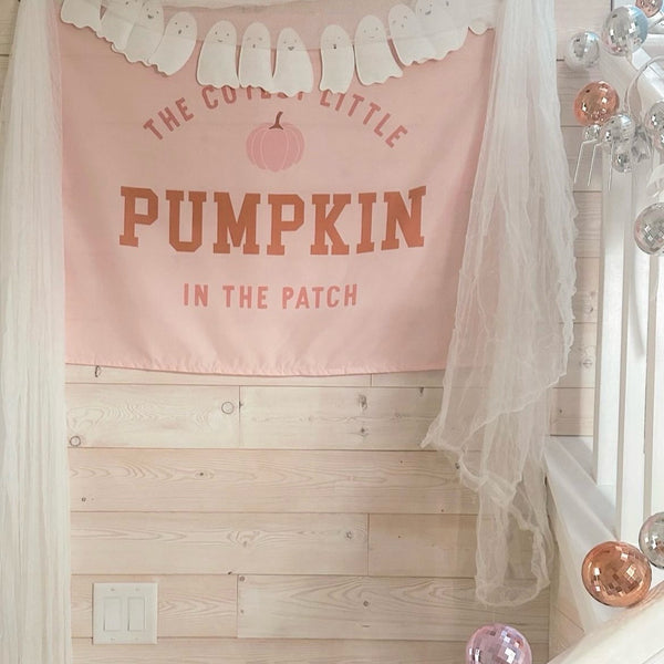{Pink} Cutest Little Pumpkin In the Patch Banner