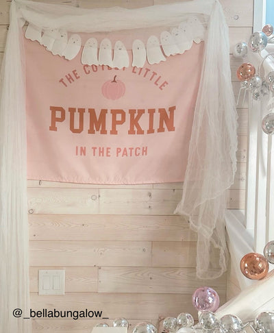 {Pink} Cutest Little Pumpkin In the Patch Banner