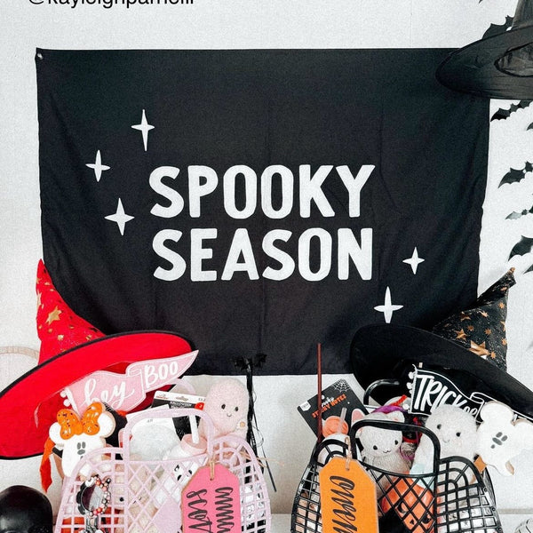 {Black + White} Spooky Season Banner
