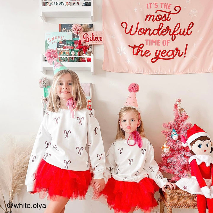 {Red & Pink} It's the Most Wonderful Time of the Year Banner